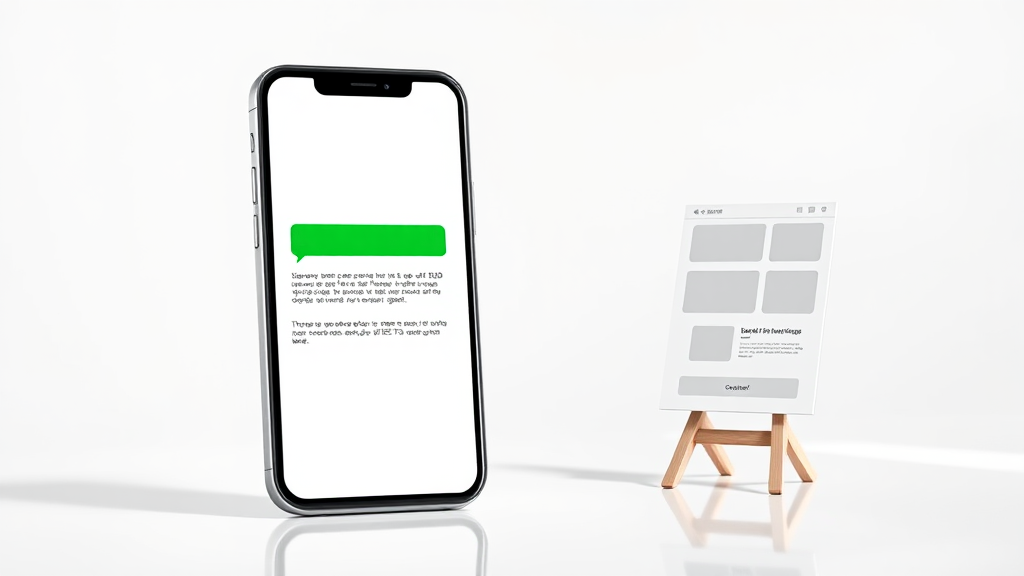 A phone showing a ChatGPT-style answer with one highlighted emerald clickable brand link and a cursor clicking it, an arrow carrying the click out to a website homepage